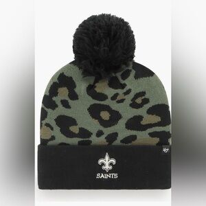 New Orleans SAINTS ‘47 leopard green and black wool hat